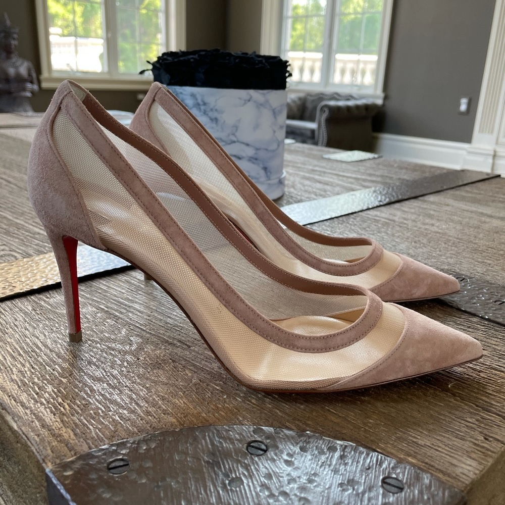 Christian Louboutin Galaviti Beige Heels